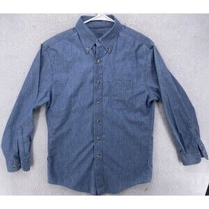 L.L. Bean Blue Casual Button Down Shirt